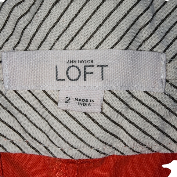 Orange Ann Taylor LOFT Shorts - Size 2 - Picture 2 of 7